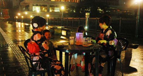ふれあい橋上夜まつり