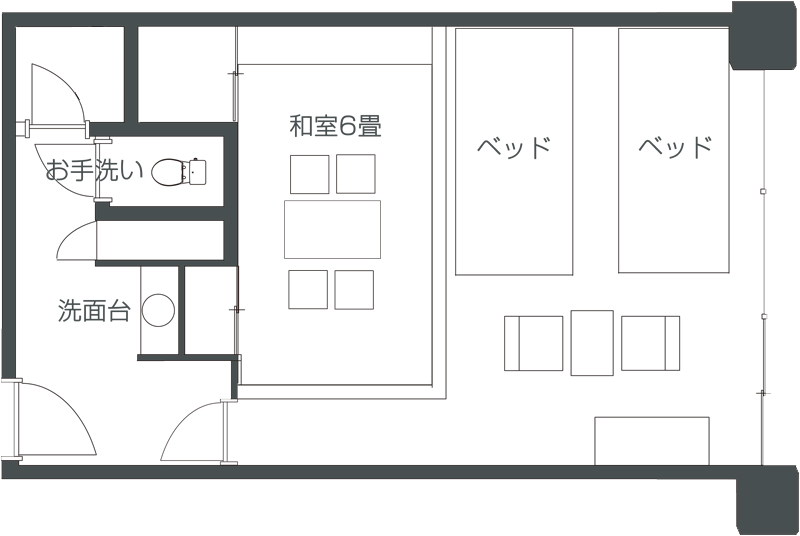 和洋室 間取り図