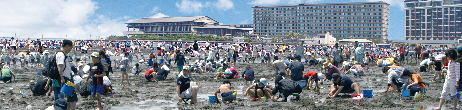 金田みたて海岸 潮干狩り